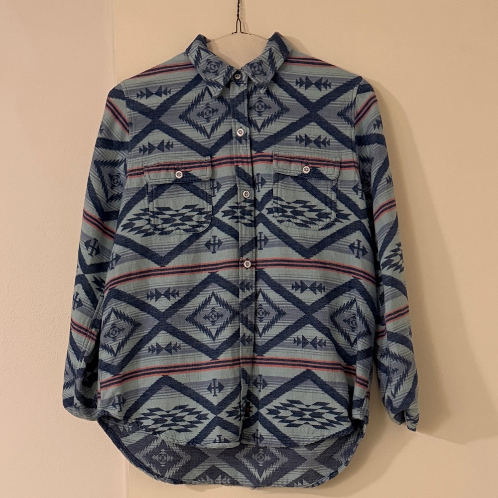 Faherty Patterned Button-Up Shirt